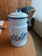 Antieke Poolse Emaille Melkkan - 1 Liter, Antiek en Kunst, Antiek | Emaille, Ophalen