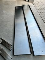 RVS Stelling - 2 stuks gebruikt, Doe-het-zelf en Verbouw, Metalen, Ophalen, Gebruikt, IJzer