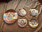 Antiek Satsuma Moriage Immortals Japans deelservies, Ophalen of Verzenden
