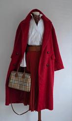 Asos iconische oversized mantel in wijnrood 40 tm 46, Purdey Asos Pauw, Verzenden, Zo goed als nieuw, Rood