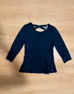 Tom Tailor donkerblauwe glitter peplum top - Maat M, Maat 38/40 (M), Blauw, Zo goed als nieuw, Lange mouw