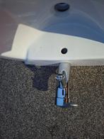 Wasbak met Grohe-kraan, Doe-het-zelf en Verbouw, Sanitair, Ophalen of Verzenden, Zo goed als nieuw, Steen, Wastafel