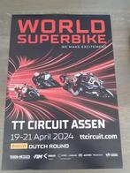 Nieuwe poster wk superbike 2024 tt circuit assen, Nieuw, Motoren, Ophalen of Verzenden
