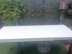 Tafel wit uitschuifbaar, Ophalen, 50 tot 100 cm, Zo goed als nieuw, Vijf personen of meer