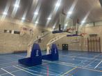 Twee complete basketbaltorens van Schelde, Sport en Fitness, Basketbal, Ring, Bord of Paal, Zo goed als nieuw, Ophalen