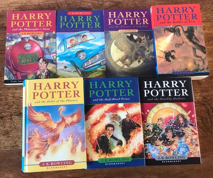 Harry Potter- in het Engels- compleet delen 1 t/m 7- afhalen, Boeken, Fantasy, Gelezen, Ophalen
