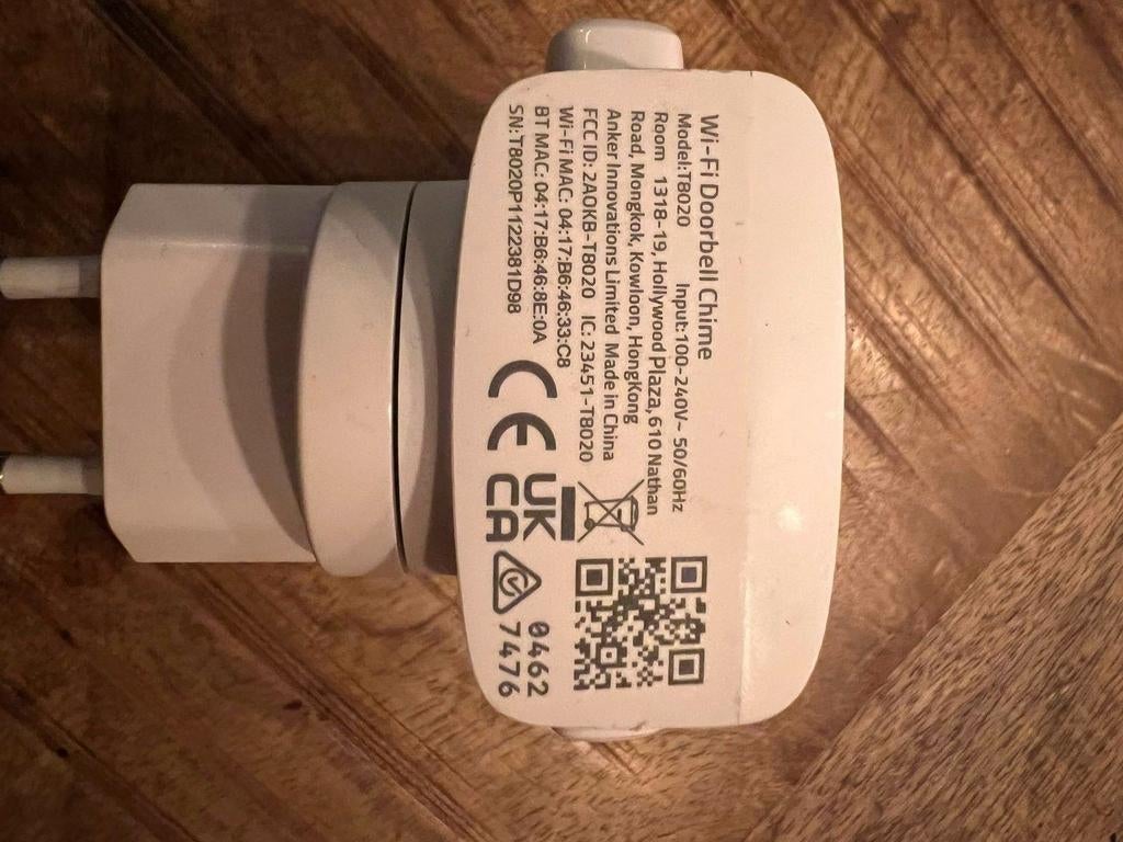 Eufy deurbel, Ophalen of Verzenden, Bewegingsdetectiesensor, Zo goed als nieuw, Draadloos