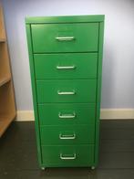ladekast op wielen groen Helmer Ikea, Huis en Inrichting, Kasten | Ladekasten, Ophalen, Minder dan 50 cm, Gebruikt, 5 laden of meer