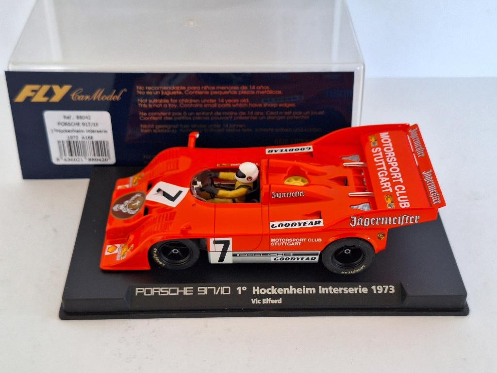 Fly Porsche 917/10 Hockenheim Vic Elford Jagermeister A168, Kinderen en Baby's, Speelgoed | Racebanen, Overige merken, Nieuw, Scalextric