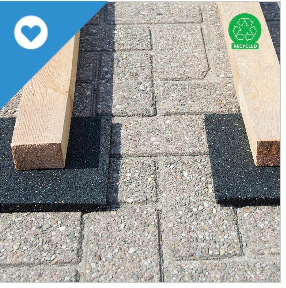 Rubberen tegeldragers voor terras of vlonder, Tuin en Terras, Ophalen, Nieuw, Overige materialen