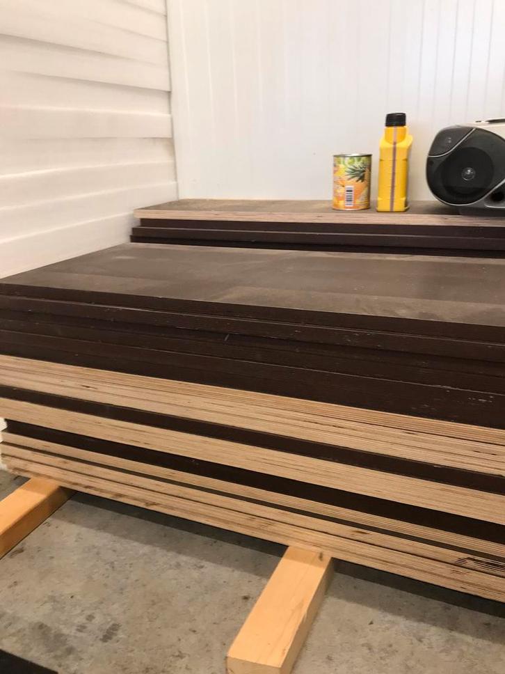 Betonplex stroken 21 mm dik, watervast verlijmd., Doe-het-zelf en Verbouw, Platen en Panelen, Nieuw, 20 tot 50 mm, Ophalen