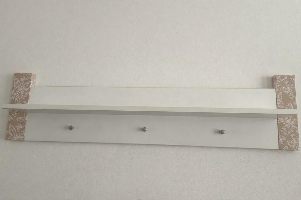 Kapstok plankje (voor boven commode), Ophalen, Gebruikt, Hout, Wandkapstok