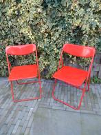 IKEA Ted Klapstoelen Niels Gammelgaard Rood - Set van 2, Contact.nl@ikea.com, Gebruikt, Twee, Ophalen of Verzenden