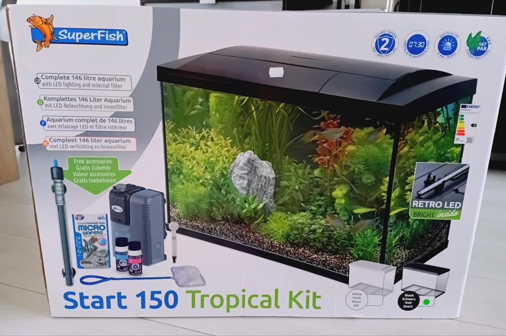 SuperFish 150 Tropical Kit Aquarium, Ophalen, Gebruikt