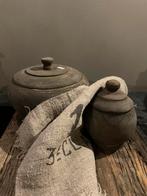 Set 2 x houten potten., Huis en Inrichting, Woonaccessoires | Overige, Ophalen of Verzenden, Nieuw