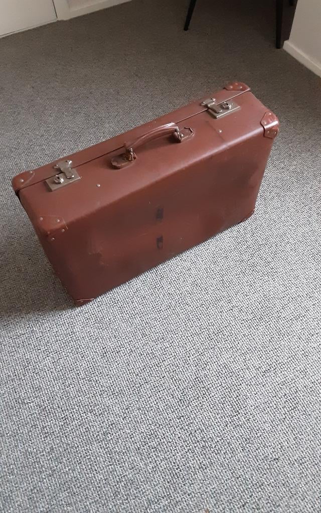 Vintage  koffer Breed 70 cm, Gebruikt, Hard kunststof, 45 tot 55 cm, Ophalen of Verzenden