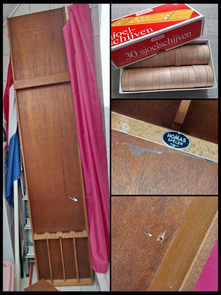 Sjoelbak Homas, Ophalen