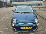 Fiat 500 Twinair Turbo 80pk 2016 Blauw, Voorwielaandrijving, 31 €/maand, 905 kg, Origineel Nederlands