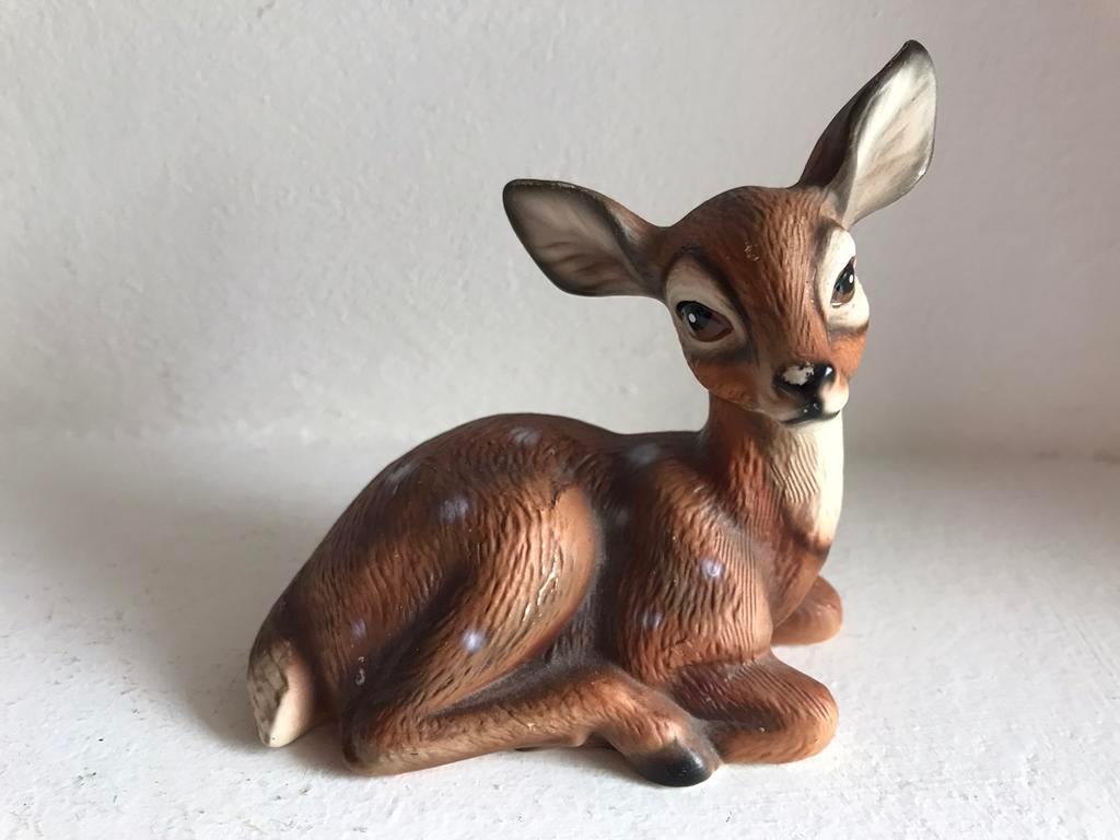 Bambi / hertje aardewerk, Ophalen of Verzenden, Gebruikt, Hert, Beeldje of Figuurtje