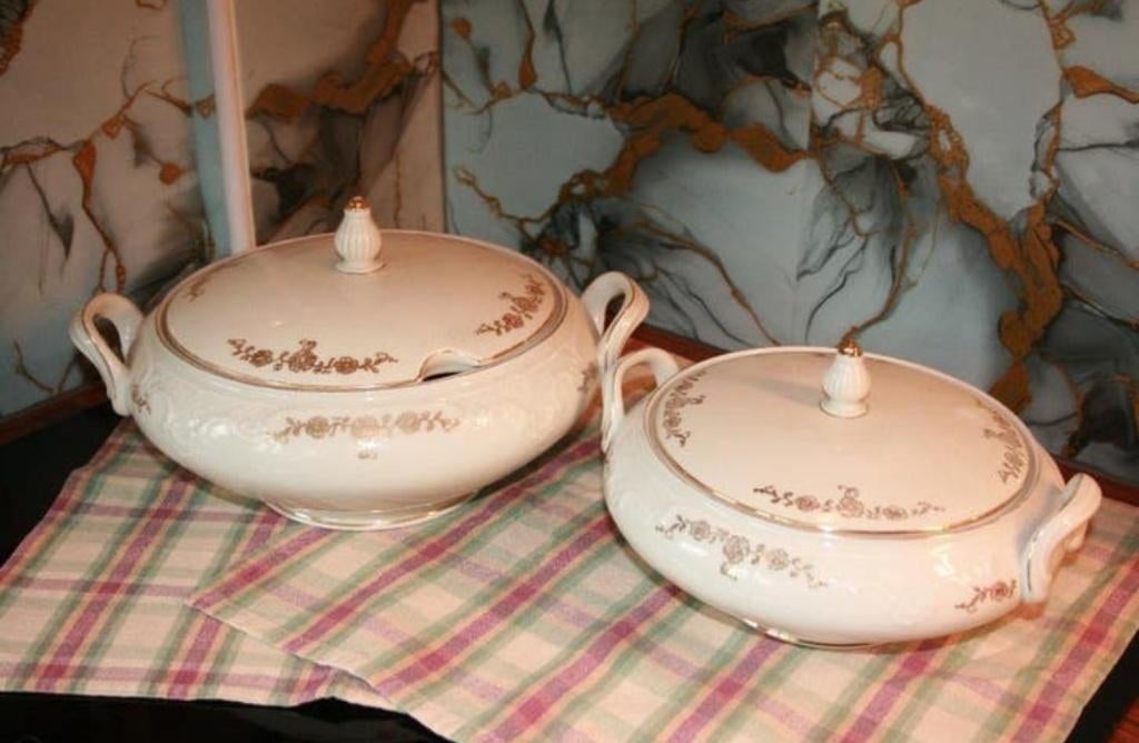 Brocante/Vintage Dekschalen, Ophalen of Verzenden