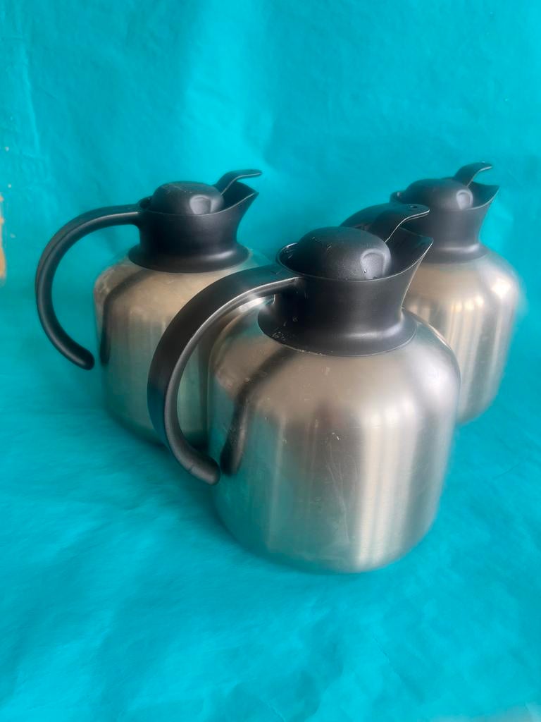 Thermoskan 3 stuks 1,8 l RVS, 1 tot 2 liter, Ophalen of Verzenden, Rvs