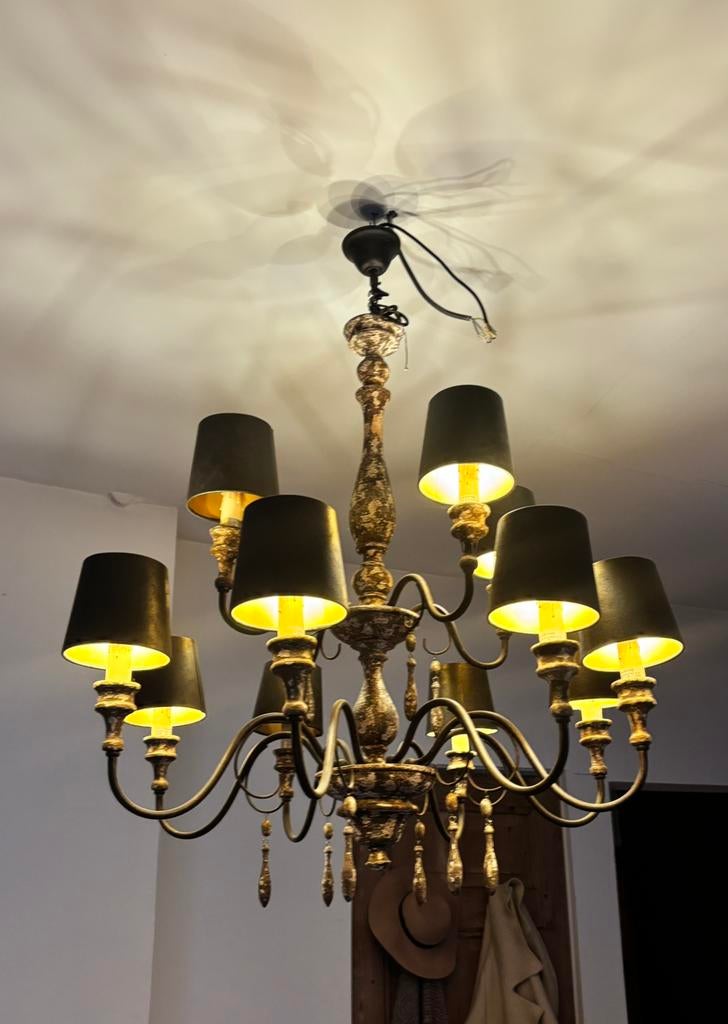 Houten kroonluchter, Ophalen, Zo goed als nieuw