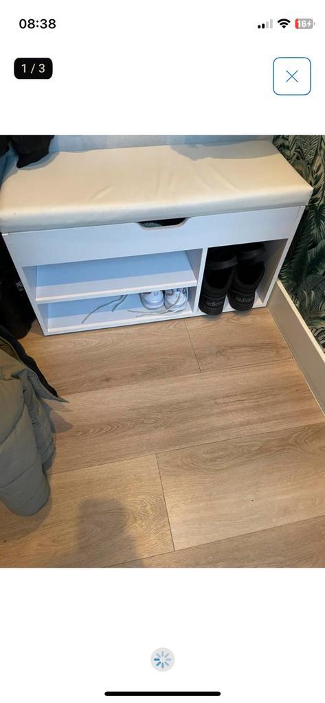 Schoenenkast / schoenenbank, vida xl,  82 cm breed, Huis en Inrichting, Kasten | Schoenenkasten, Zo goed als nieuw, Ophalen