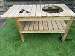 Bbq tafel voor oa kamado, egg, grizzly grills, Tuin en Terras, Buitenkeukens, Ophalen, Zo goed als nieuw, Houtskool