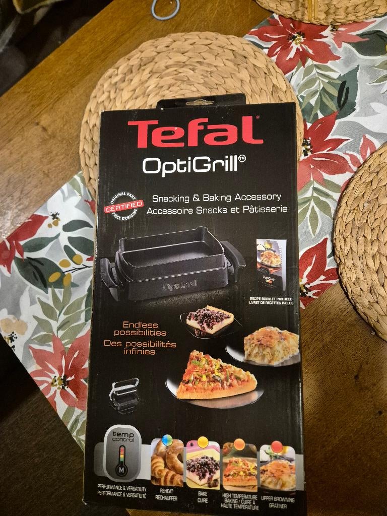 Tefal Xa7258 Snacking&baking Accessoire Optigrill, Ophalen of Verzenden, Nieuw, Overige materialen, Koekenpan of Braadpan