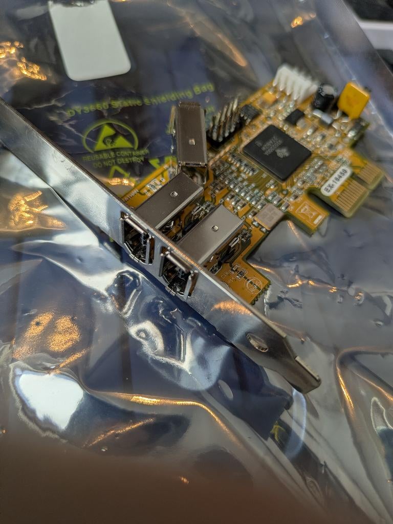 EXSYS 1394A Firewire kaart PCIe Texas Instruments EX-16450, Ophalen of Verzenden