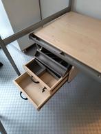 Bureau/tekentafel en bureaustoel voor tiener., Ophalen, In hoogte verstelbaar, Gebruikt, Bureau