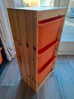 IKEA Trofast opbergkast met 3 oranje bakken, Huis en Inrichting, Kasten | Overige, Ophalen