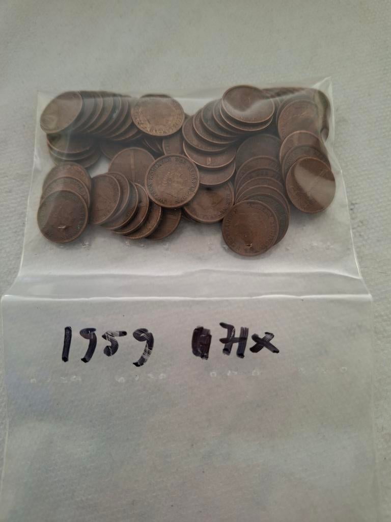 71 x 1 cent 1959, Verzenden, Koningin Juliana, Overige waardes, Setje