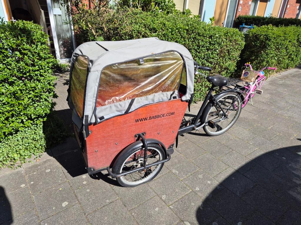 Babboe Big Bakfiets met Huif, Overige merken, Gebruikt, Huif, 3 kinderen