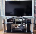 Modern TV Audio Meubel met Rookglas en Aluminium, Huis en Inrichting, Ophalen, Gebruikt, 100 tot 150 cm, Modern, Industrieel