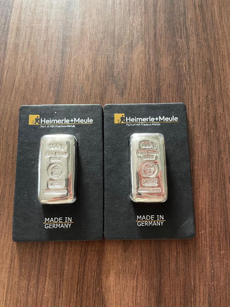 Heimerle+Meule zilver baar, Ophalen, Zilver