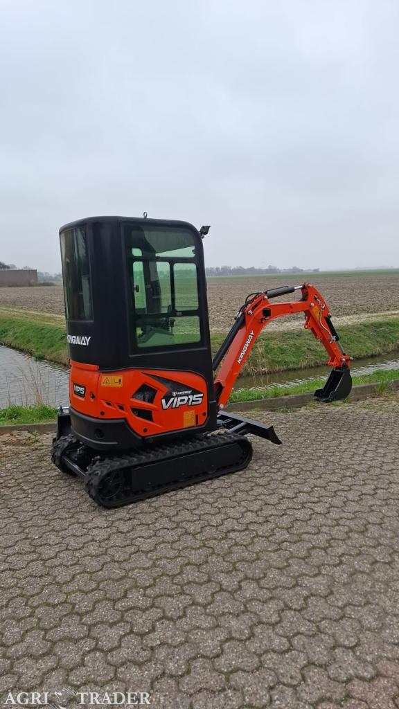 Minigraver Minigraafmachine 1500KG VIP15 Kingway GRATIS DUIM, Heel Nederland, Ophalen of Verzenden, KINGWAY, Graafmachine