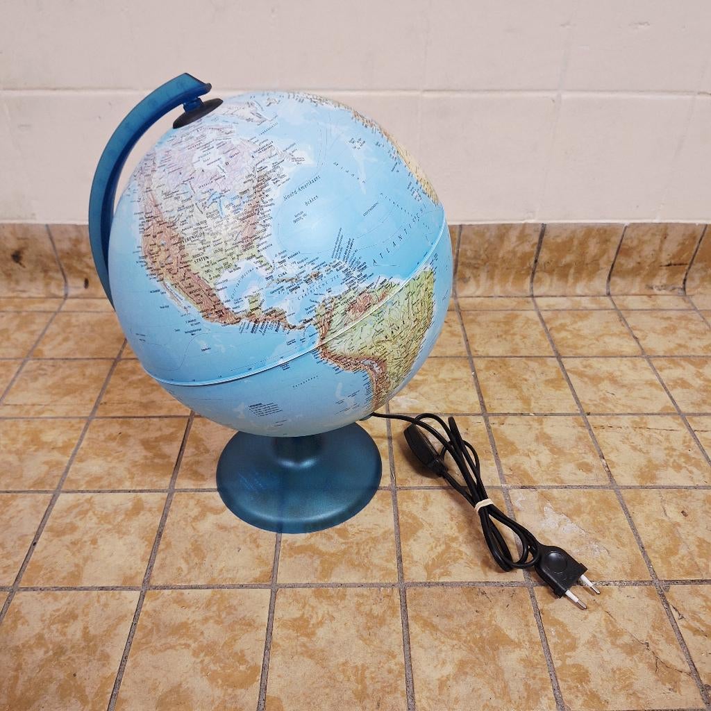 Wereldbol met Lampje / 35 cm, -, -, Ophalen of Verzenden, -