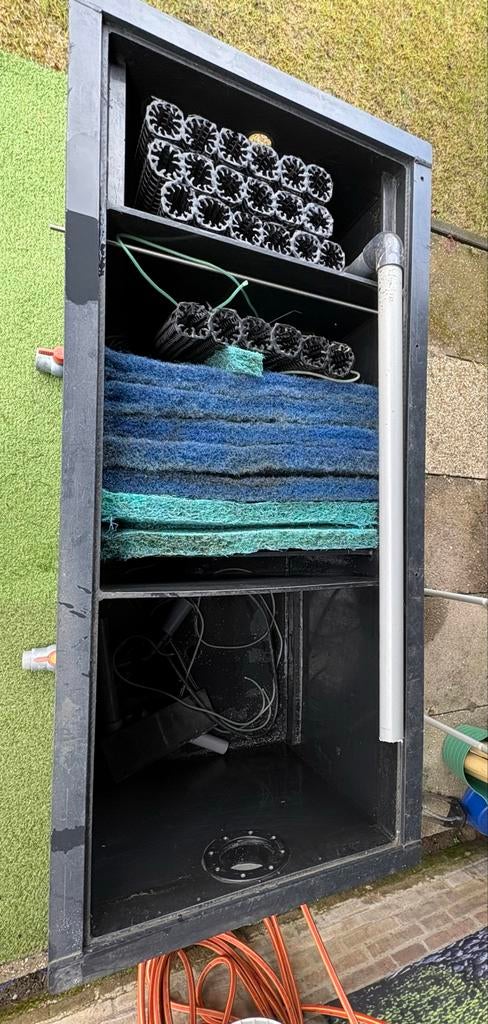 Gratis Vijverfilter met Meerdere Compartimenten, Tuin en Terras, Vijver-toebehoren, Ophalen, Gebruikt, Vijverfilter