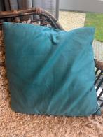 Sierkussen petrol - Zacht en stijlvol voor elk interieur, Ophalen of Verzenden, Zo goed als nieuw, Overige kleuren, Vierkant