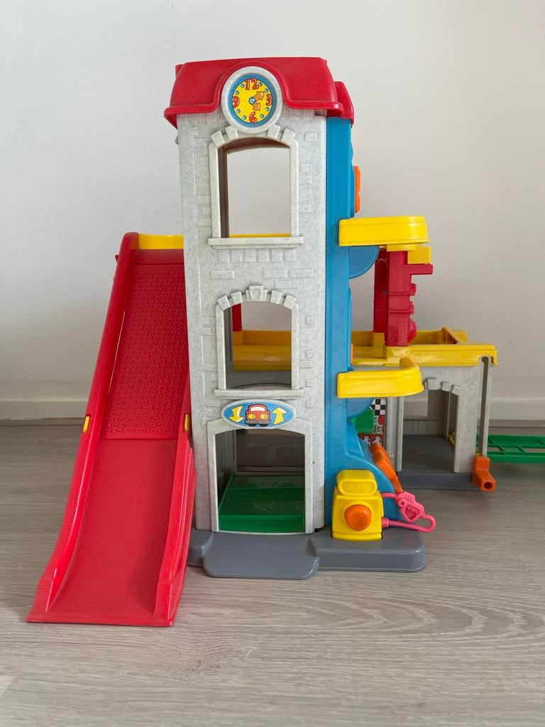 Fisher-Price Autogarage Parkeergarage Vintage Retro, Kinderen en Baby's, Speelgoed | Fisher-Price, Gebruikt, Speelset, Ophalen of Verzenden