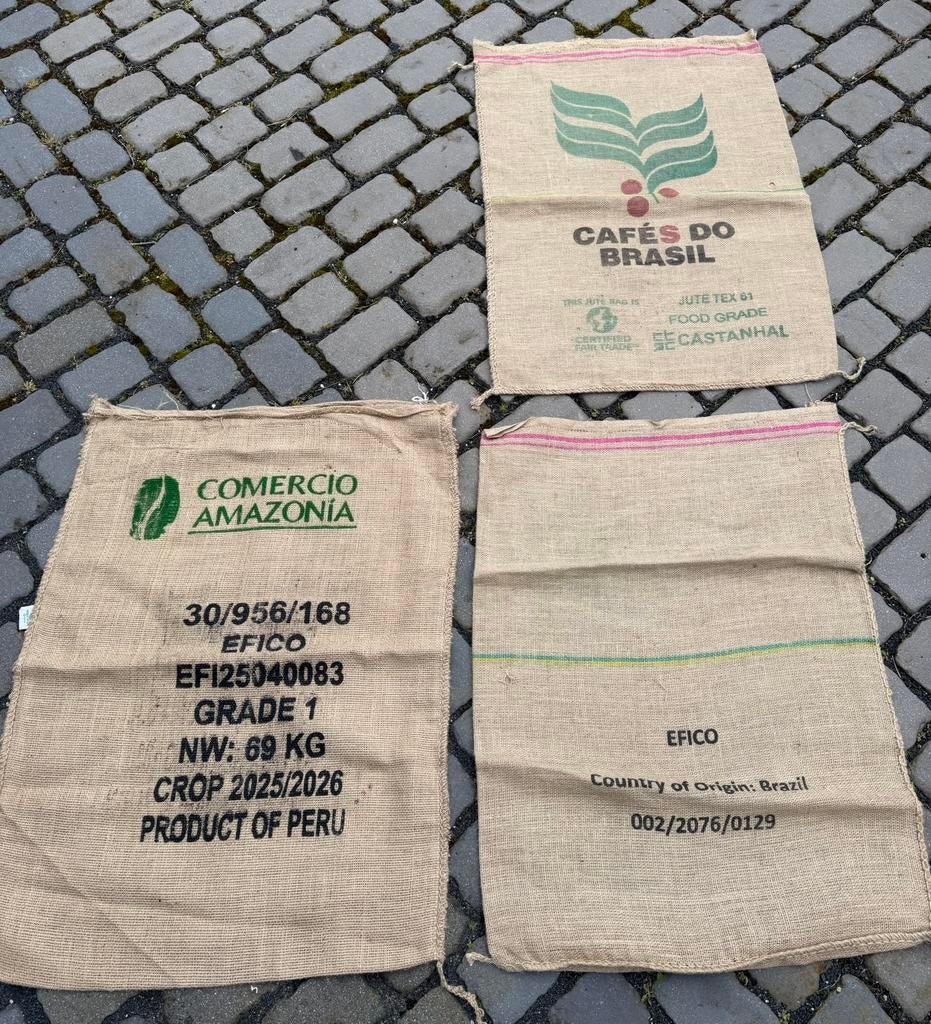 Jute zakken Lege jute koffiezakken, Beige, Ophalen of Verzenden, Zo goed als nieuw, 30 tot 120 cm