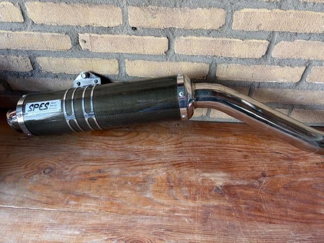 Honda VFR750F bj RC36 bj 94-98 SPES carbon uitlaat, Ophalen, Gebruikt