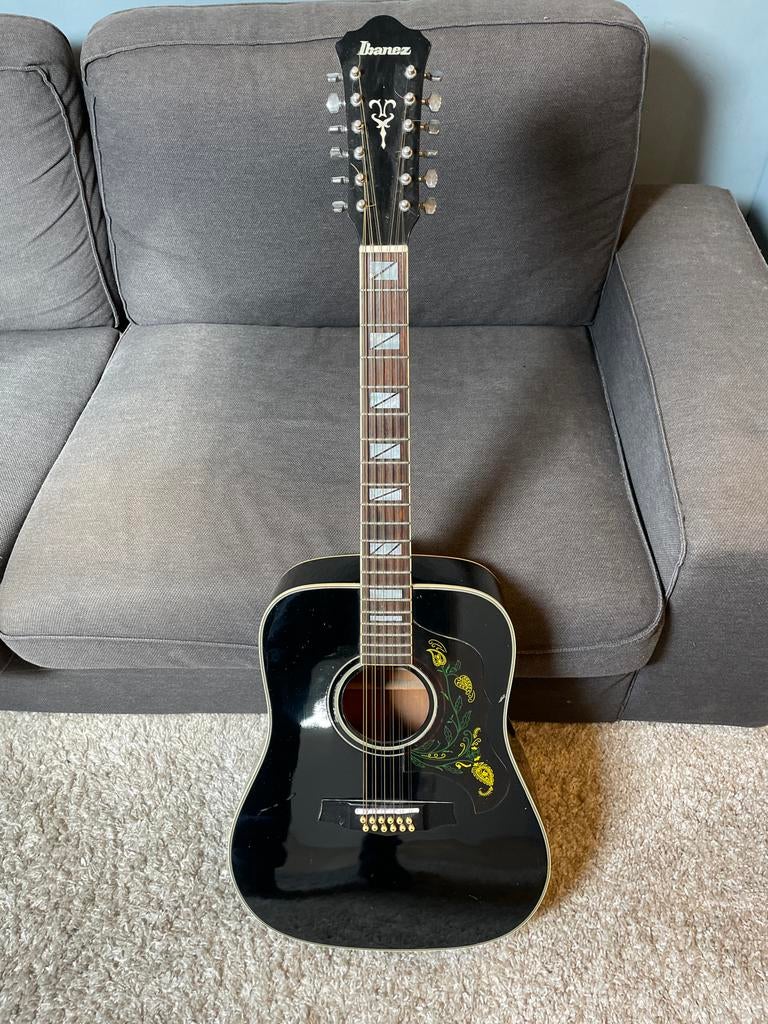 Ibanez F-302BK Oktober 1980- Made in Japan - Sn. K800764, Muziek en Instrumenten, Snaarinstrumenten | Gitaren | Akoestisch, Ophalen