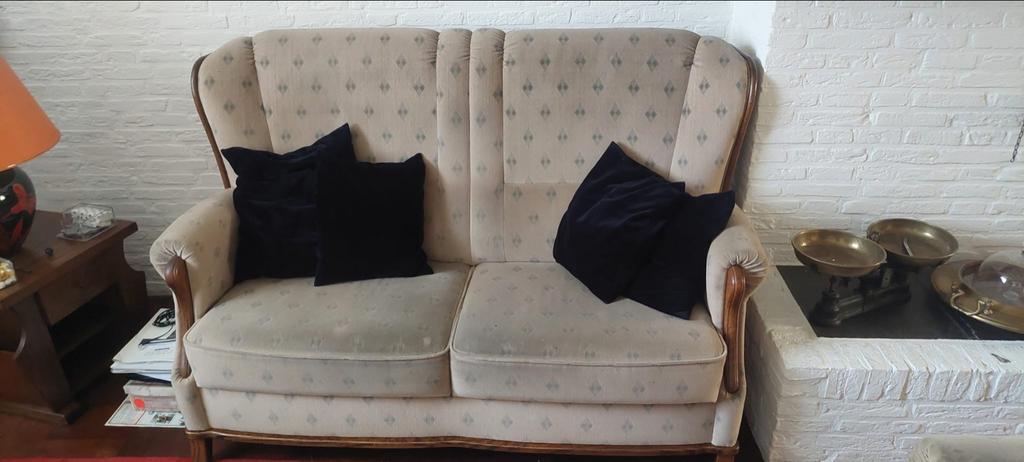 2-zits bank en fauteuil set, Huis en Inrichting, Banken | Bankstellen, Gebruikt, 150 tot 200 cm, Tweepersoons, 75 tot 100 cm