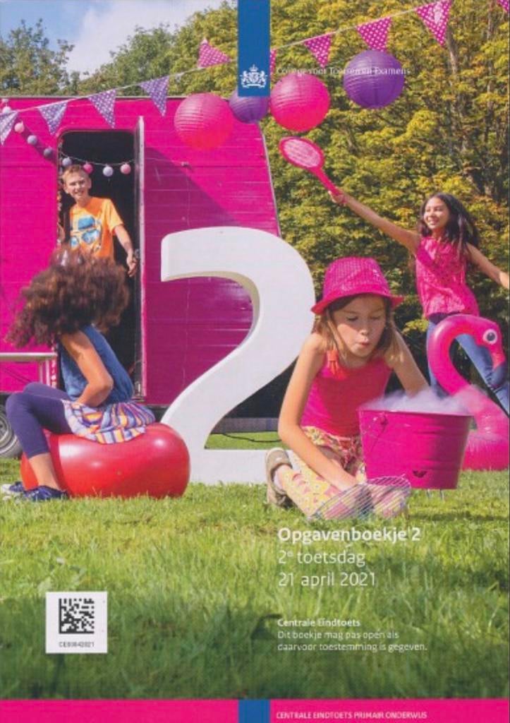 Centrale Eindtoets 2021 Opgavenboekje 2 - 2e toetsdag, Verzenden, Gelezen, Overige niveaus, Overige vakken