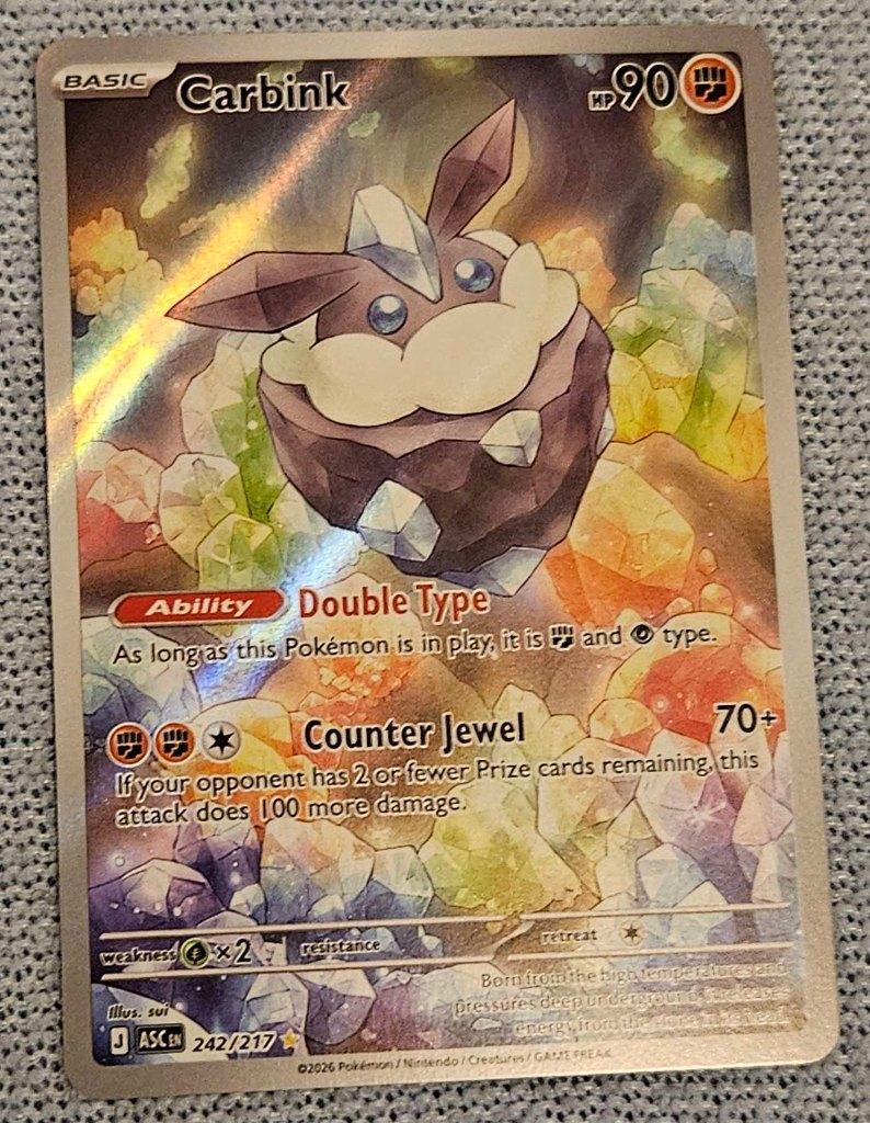 Pokemon Carbink (ASC 242), Ophalen, Nieuw, Losse kaart, Foil