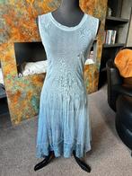 Lichtblauwe/grijze mesh overjurk maat M, Maat 38/40 (M), Blauw, Ophalen of Verzenden, Knielengte