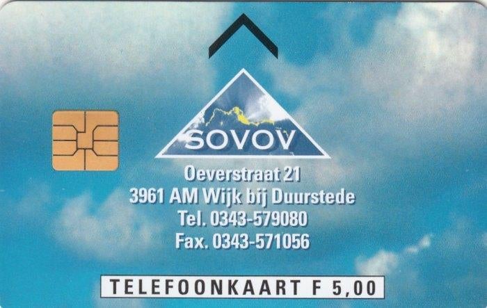 Telefoonkaart CRD228 SOVOV ongebruikt, Verzamelen, Ophalen of Verzenden, Nederland