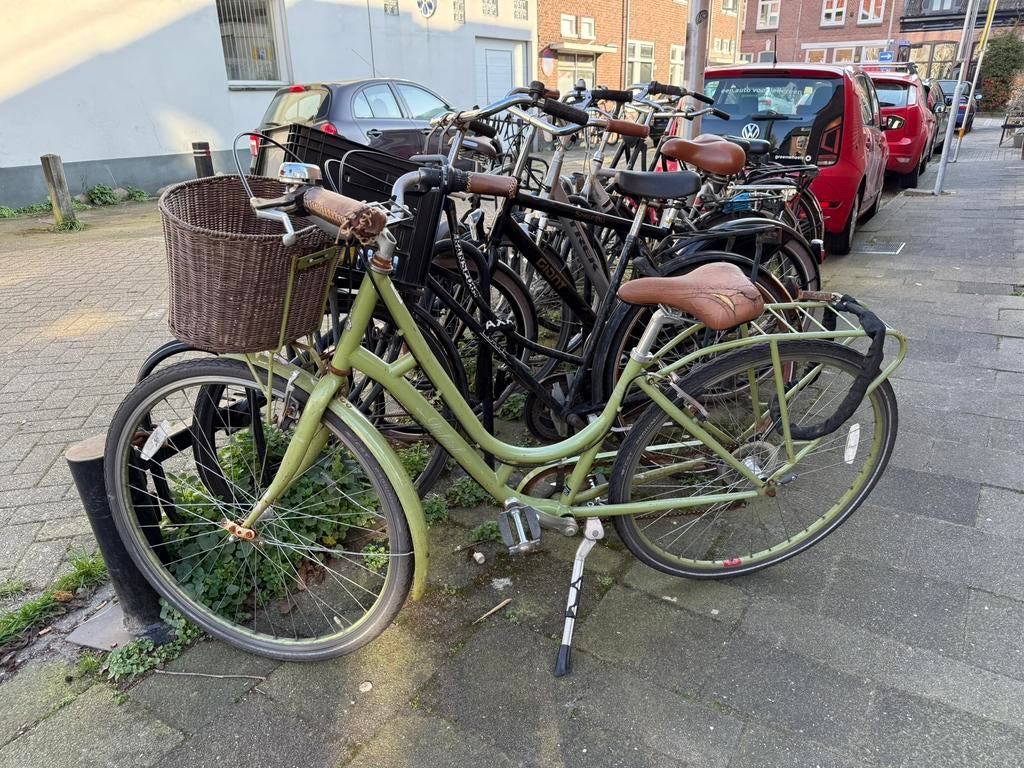 Gebruikt groene dames fiets (lees beschrijving), Ophalen, Gebruikt, Overige merken, Versnellingen